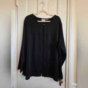 Jaclyn Smith Elegant Black Blouse
